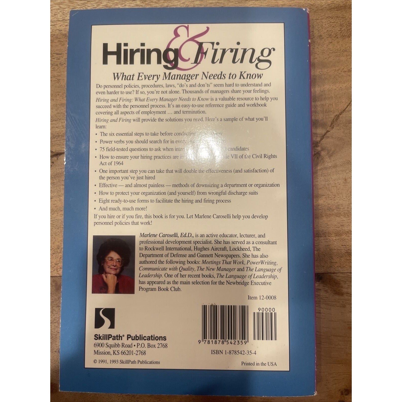 Hiring & Firing: What Every Manager Needs to Know - Paperback - GOOD