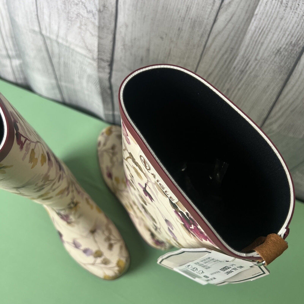Aigle Miss Juliette Rubber Boots, Wildflower Print, RARE Version. Size 5.5 #2608