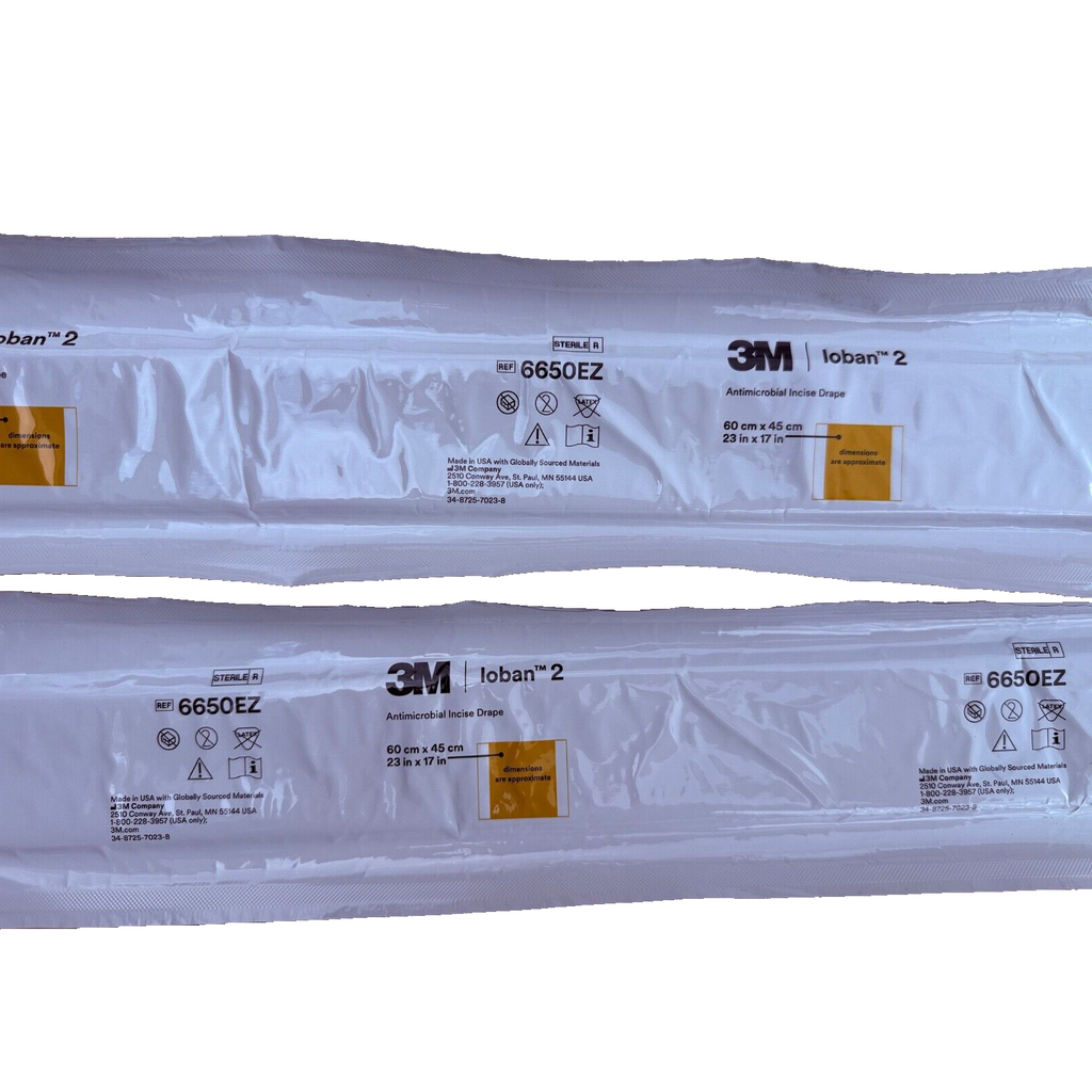 3M 6650EZ Loban 2 Surgical Drape 60cm x 45cm 10/2025 New/Sealed (1pc)