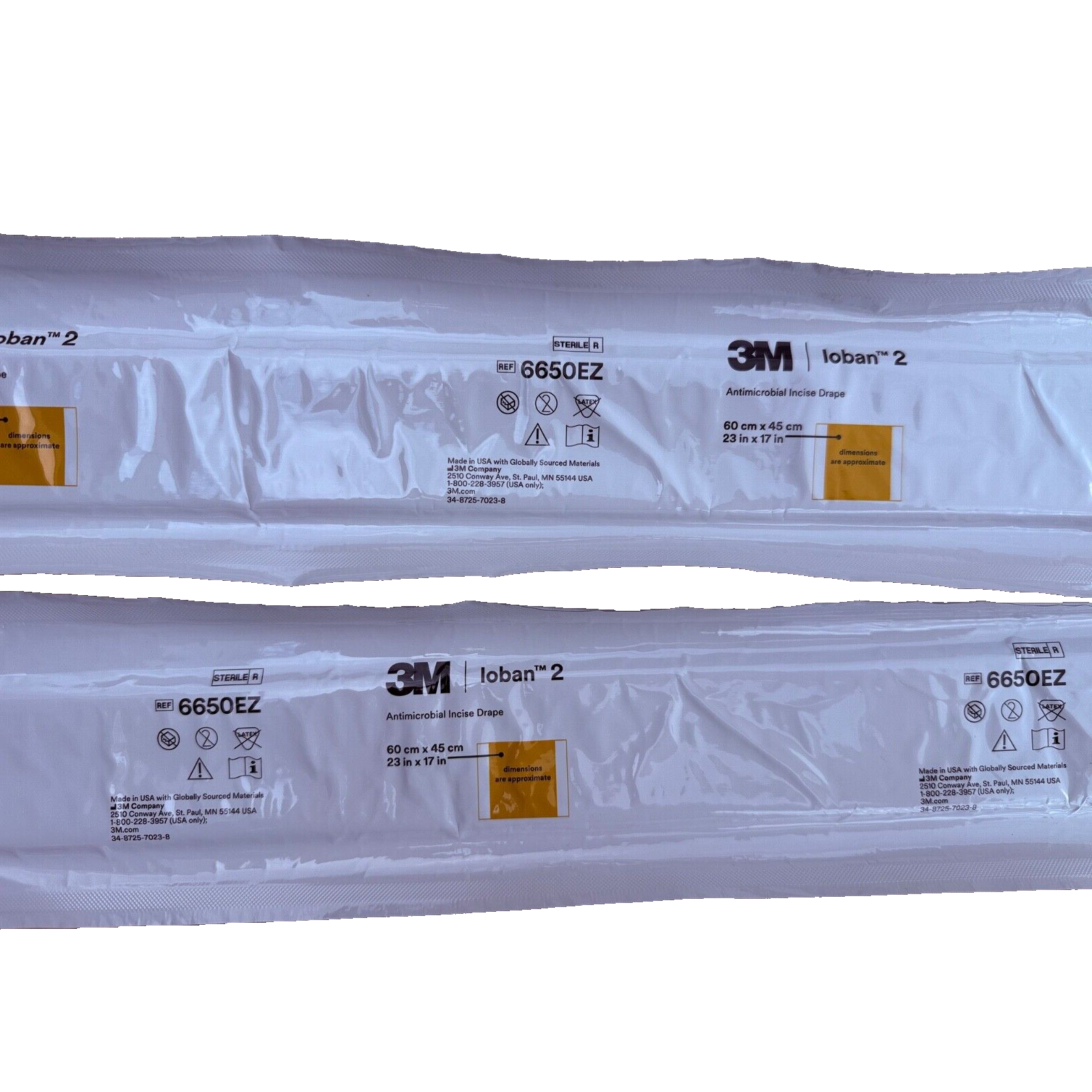 3M 6650EZ Loban 2 Surgical Drape 60cm x 45cm 10/2025 New/Sealed (1pc)
