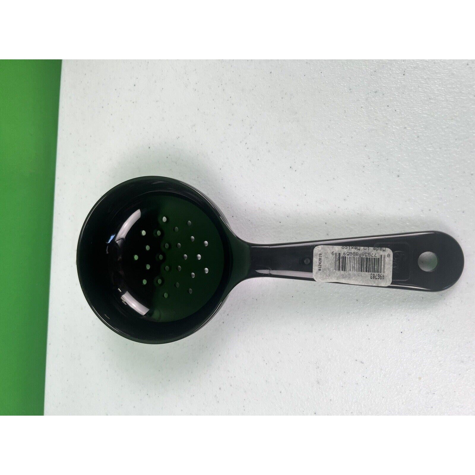 Carlisle Measure Miser Portion Control Spoon 6oz Black Plastic Pref Short 496703