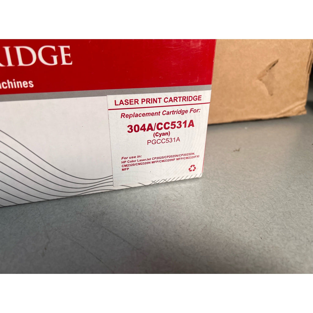 PREMIUM TONER LASER PRINT CARTRIDGE 304A/CC531A (Cyan) PGCC531A