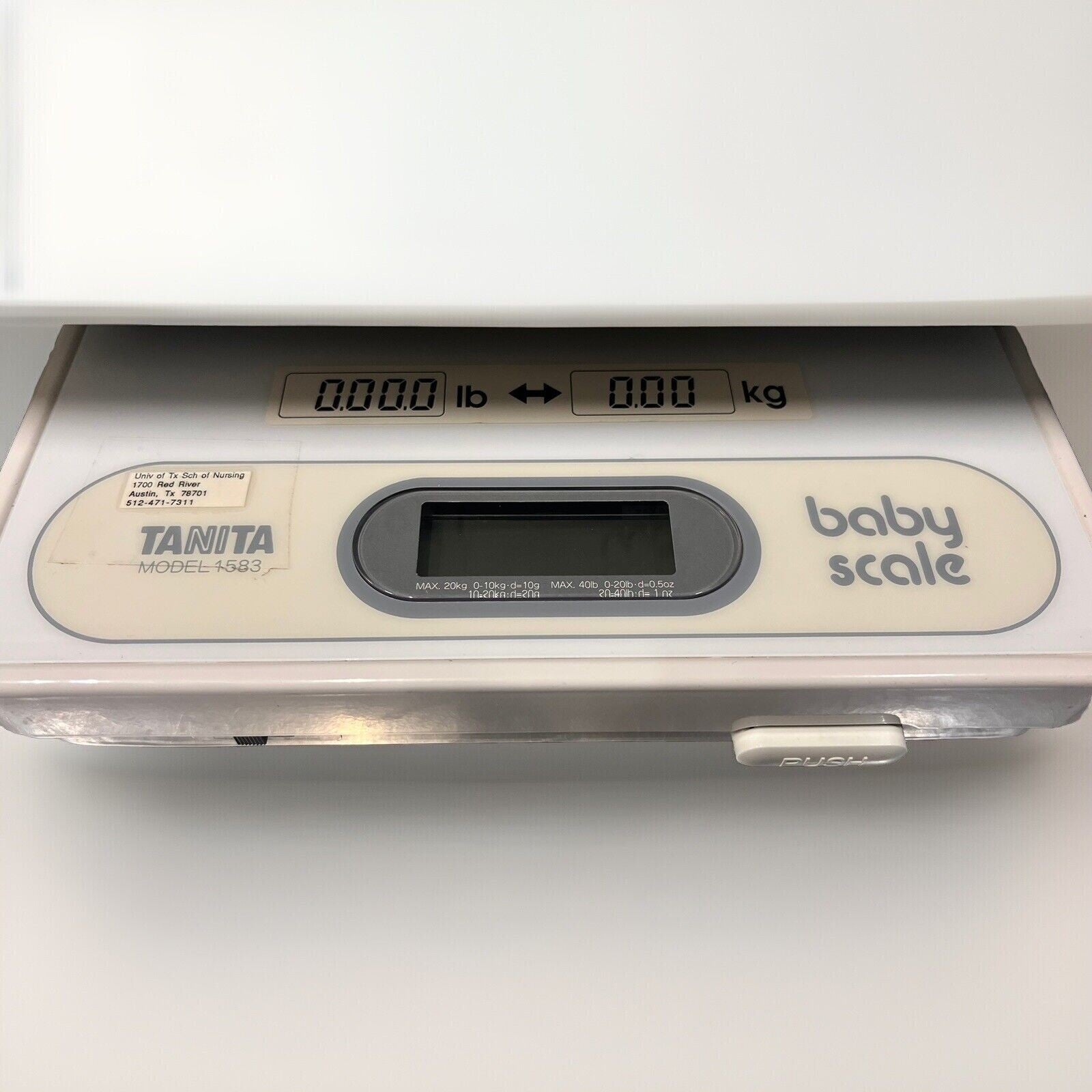 Tanita 1583 Digital Baby Scale. Tested