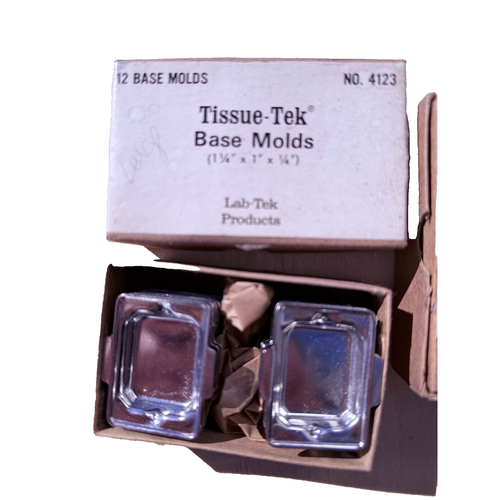 12 Pack Tissue-Tek Base Molds 1 1/4 x 1” x 1/4” lab-tek products, New 4123