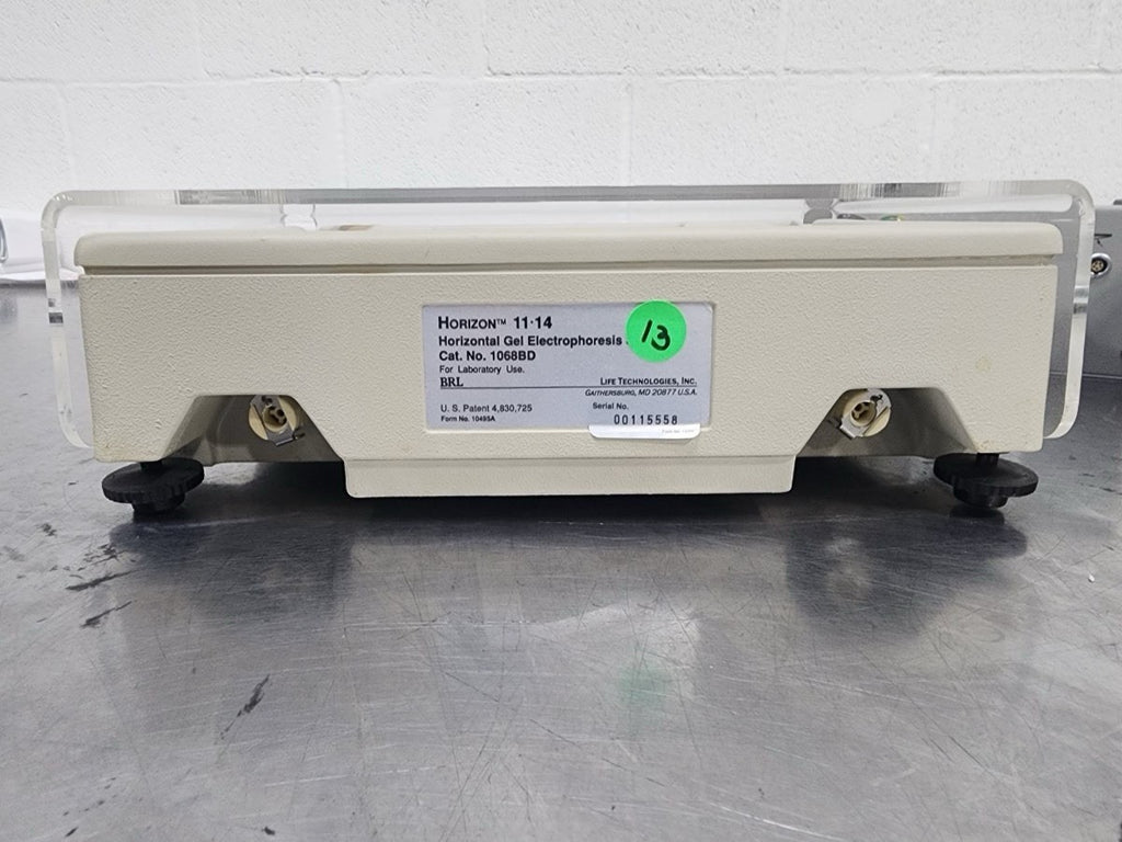 BRL Bethesda Laboratories Horizon  11-14Electrophoresis Horizontal Gel System