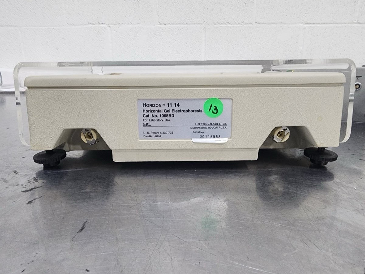 BRL Bethesda Laboratories Horizon  11-14Electrophoresis Horizontal Gel System