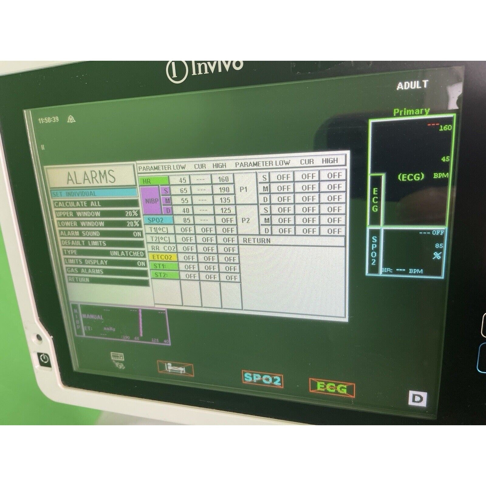 Philips Invivo Expression MRI Model 865214 Monitor W/ Cart