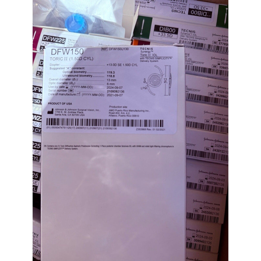 TECNIS Synergy Toric II IOL Tecnis Simplicity Delivery System DFW150, 2024-09