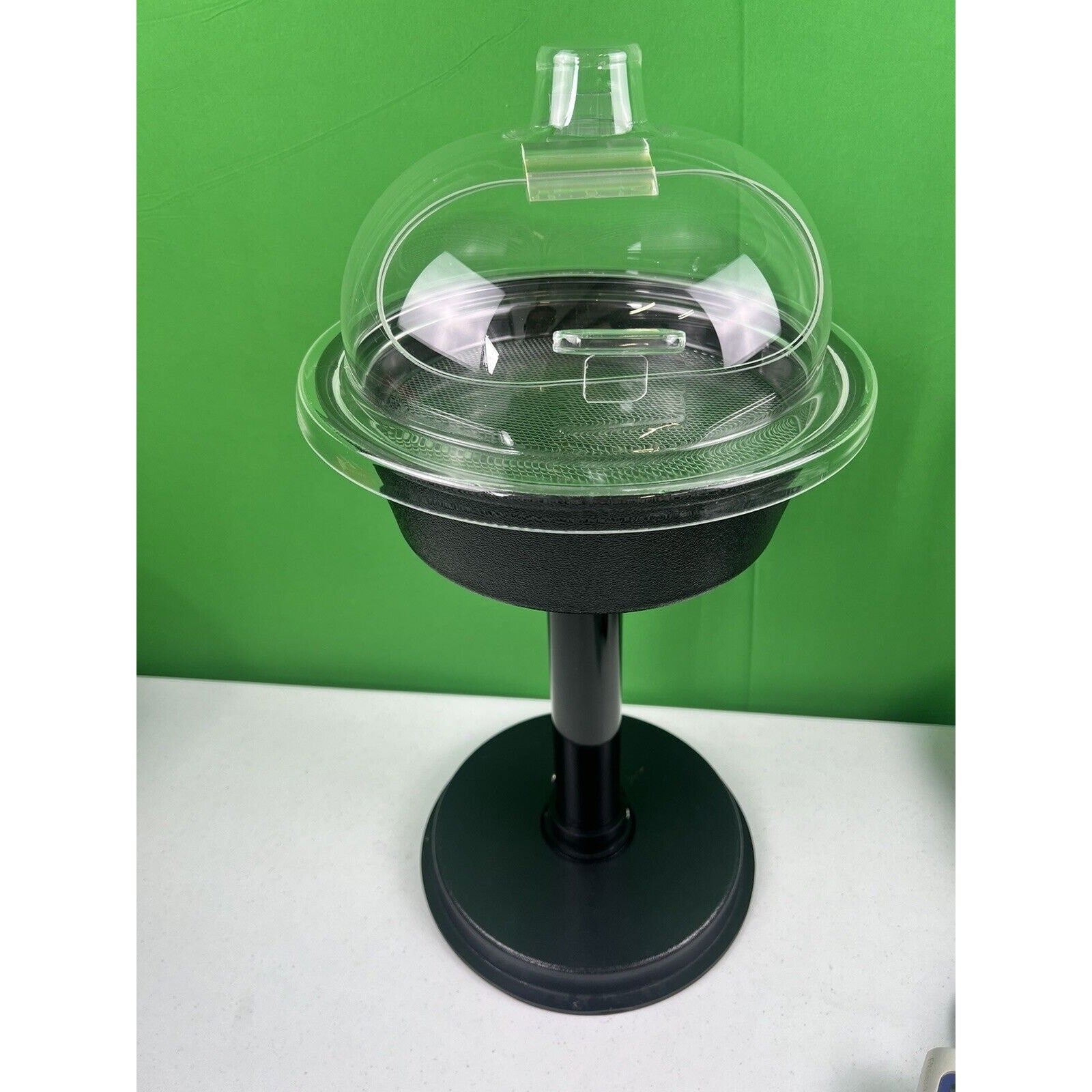 Cal-Mil Black Base with Dome Sample Display Stand - 9"Dia x 14"H