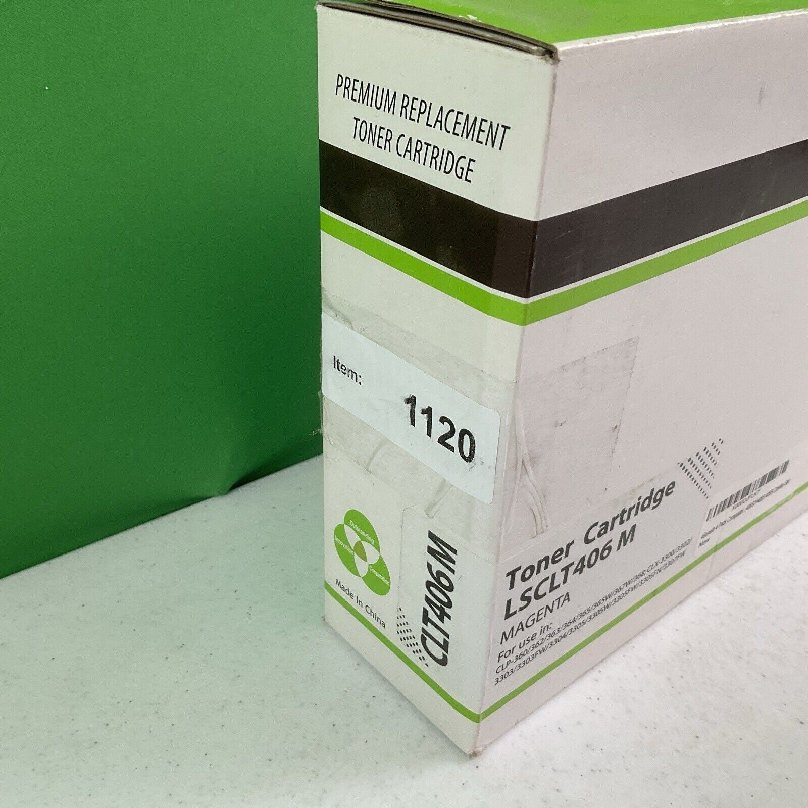 Hi Yields Laser Toner Magenta Cartridge LSCLT406M for Samsung CLX3300/3302 #1120