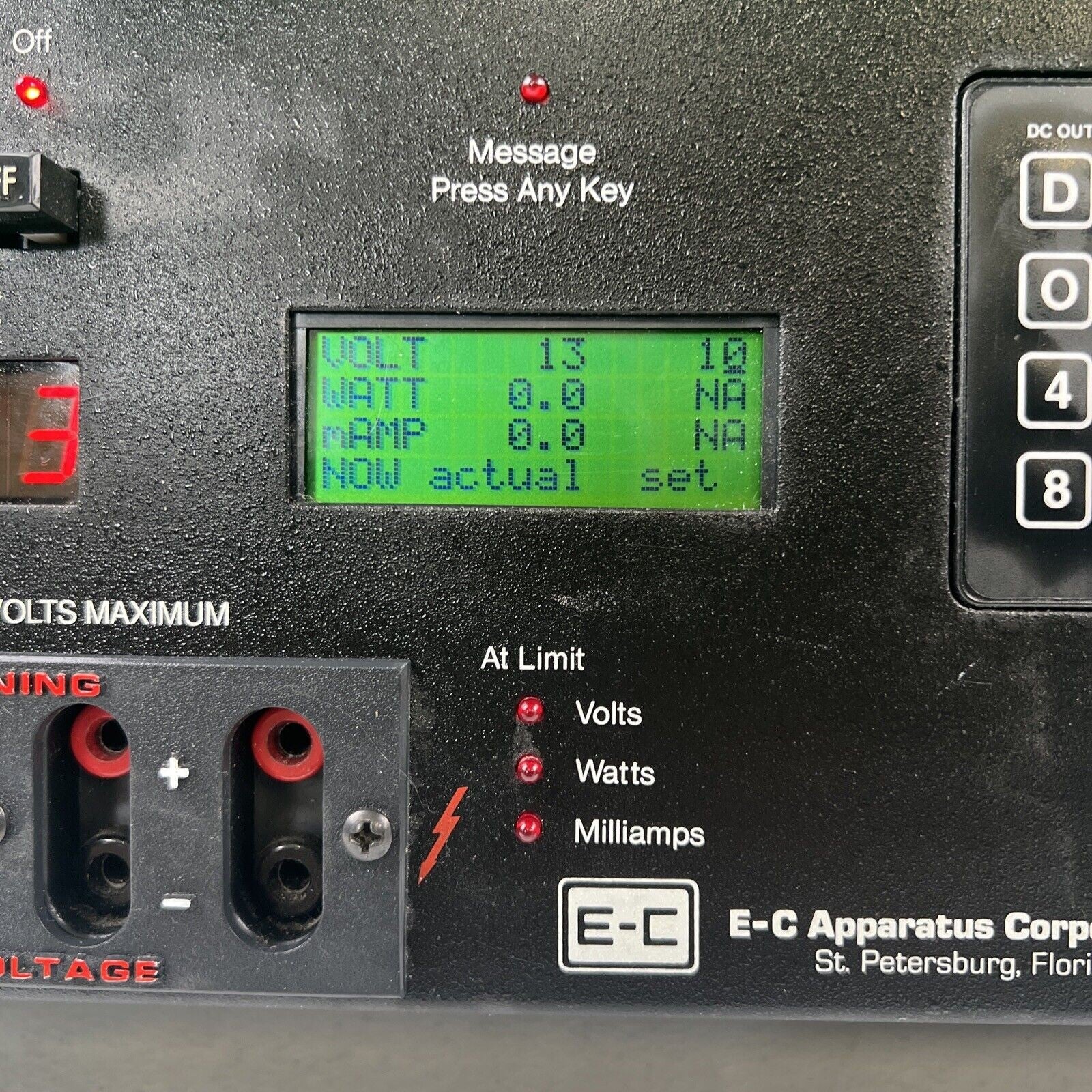 E-C Apparatus Corporation EC-703 Electrophoresis Power Supply