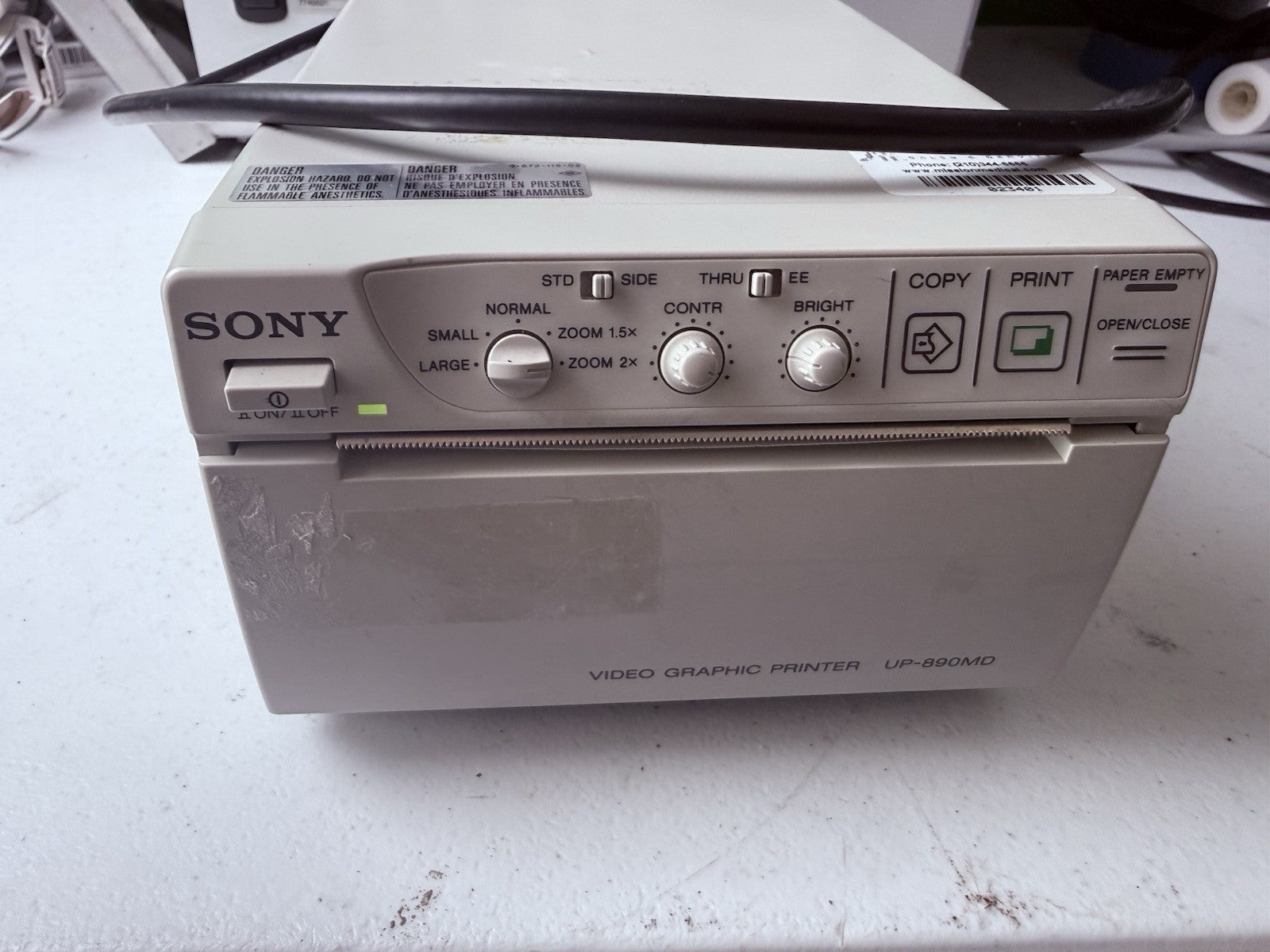 SONY UP-890MD VIDEO GRAPHIC PRINTER W/ CABLE