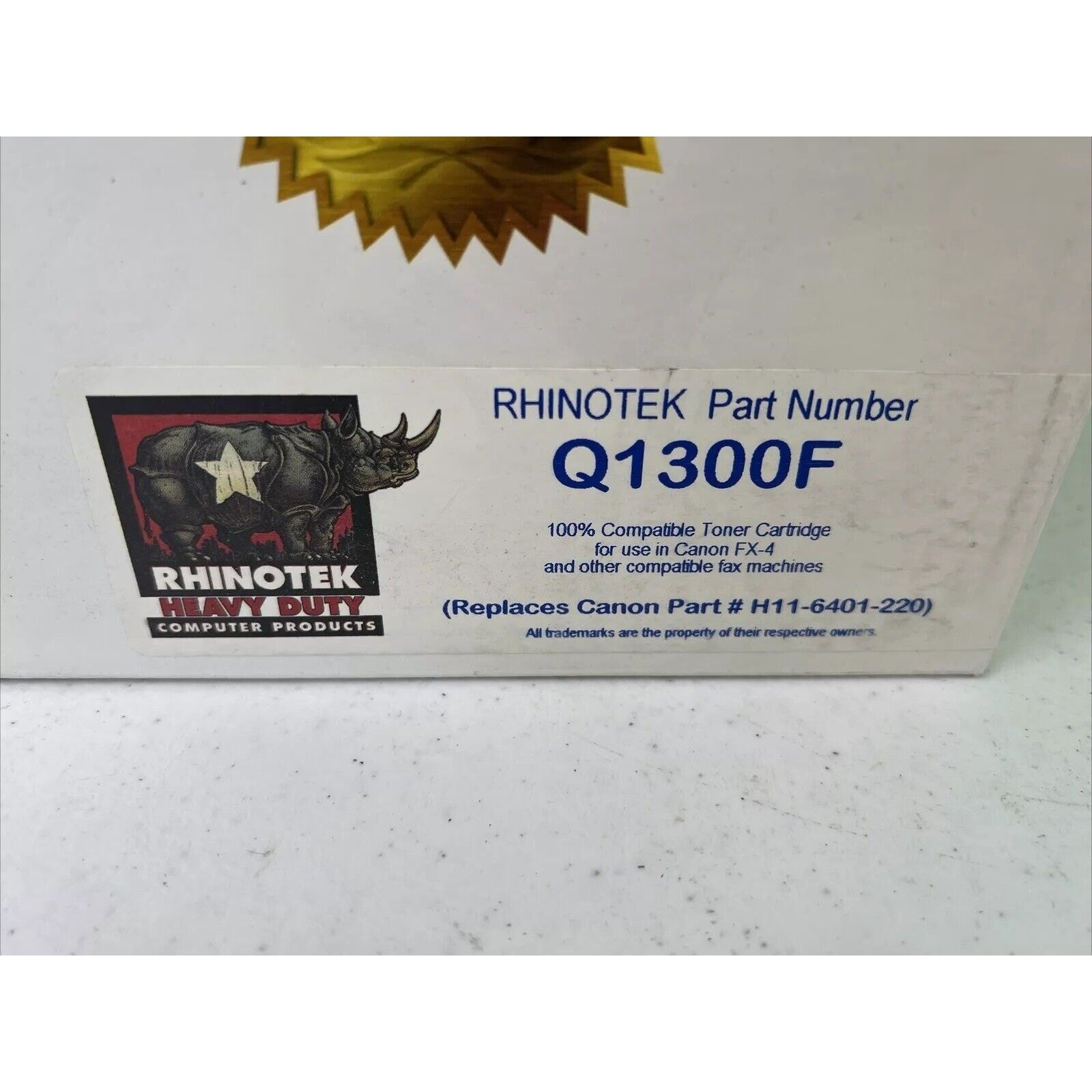 Compatible Canon FX4 Black Toner Cartridge Ink Q1300F H11-6401-220 NEW #2530
