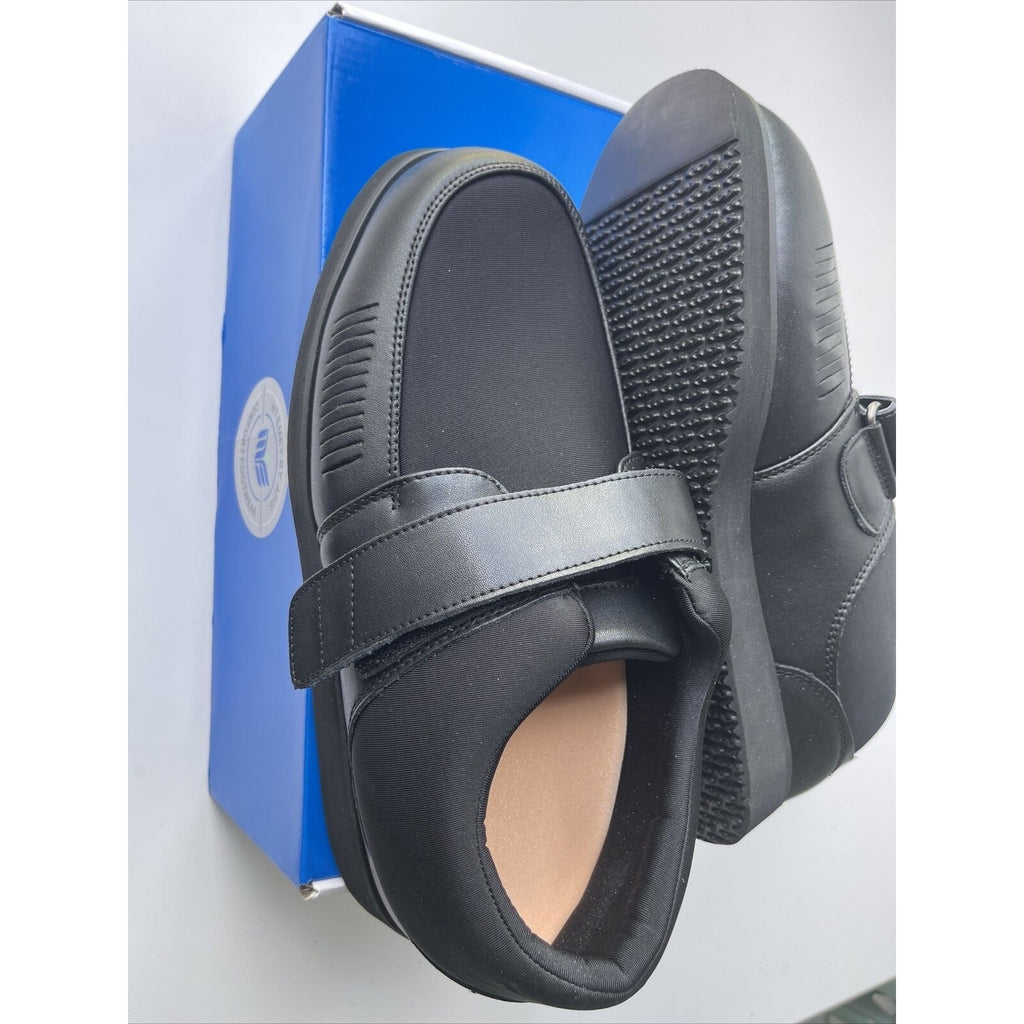 MT. EMEY Men's Bunion Edema Diabetic Shoes 728-E Black Size 10 4E (A111)