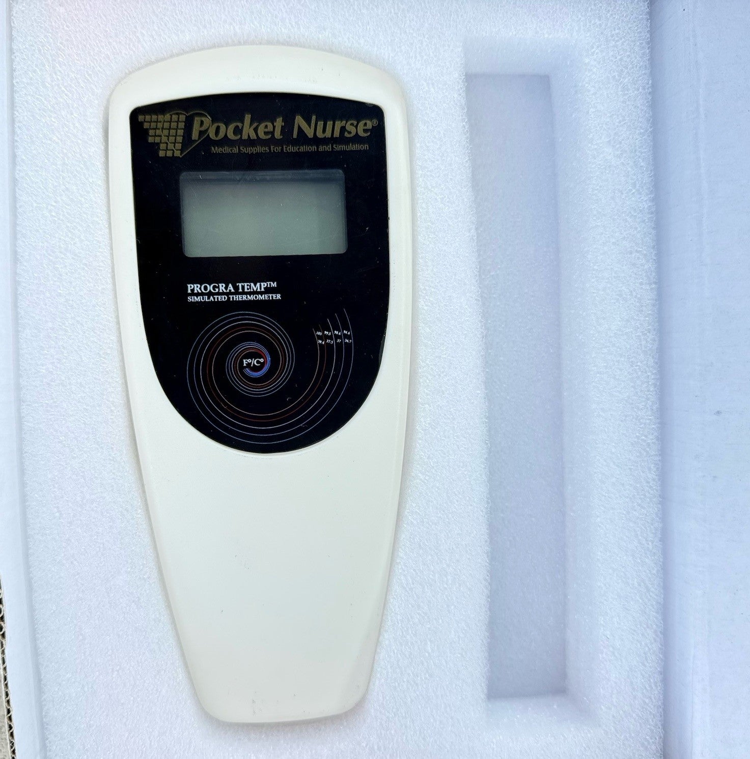 Pocket Nurse Progra-Temp Simulated Thermometer Education Simulation.  NO THERMOM