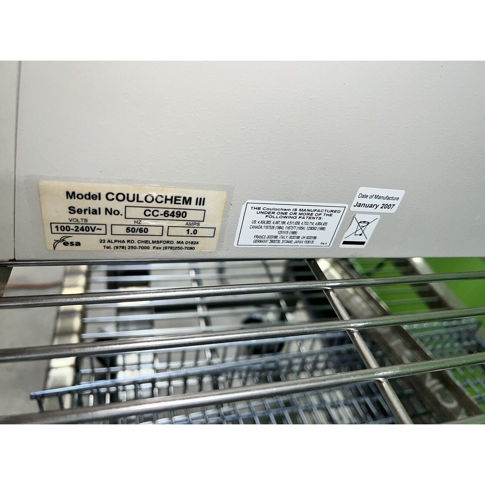 ESA COULOCHEM III ELECTRO CHEMICAL DETECTOR
