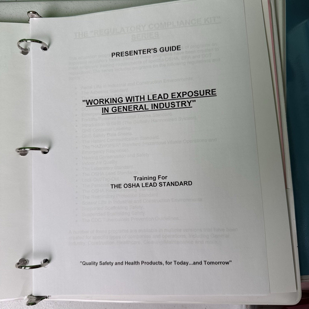 MARCOM THE OSHA LEAD, VIDEO/DVD TRAINING PROGRAM