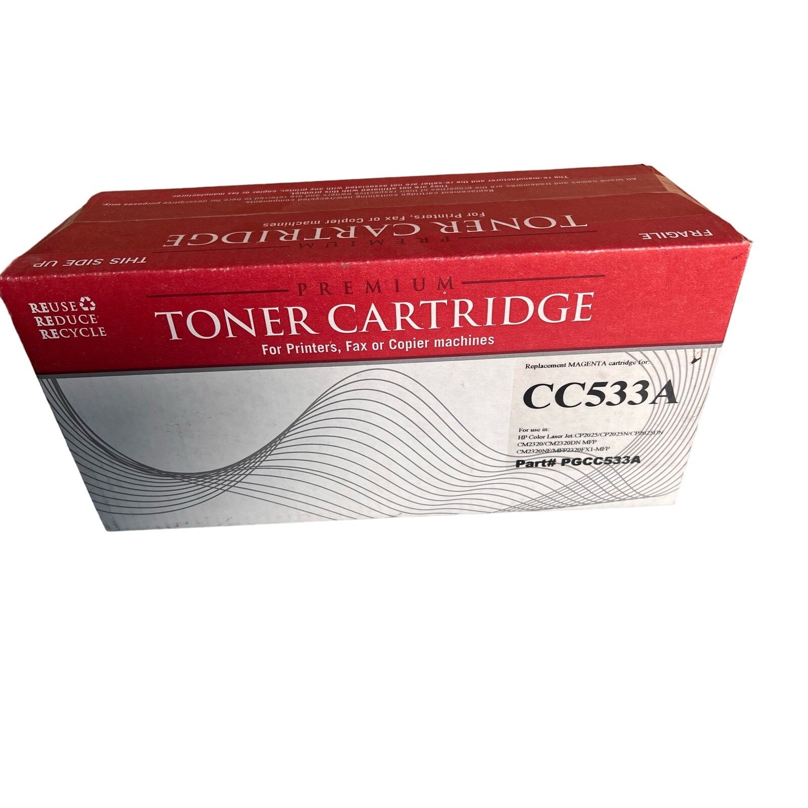 PREMIUM TONER LASER PRINT CARTRIDGE, Replacement MAGENTA cartridge tor CC533A
