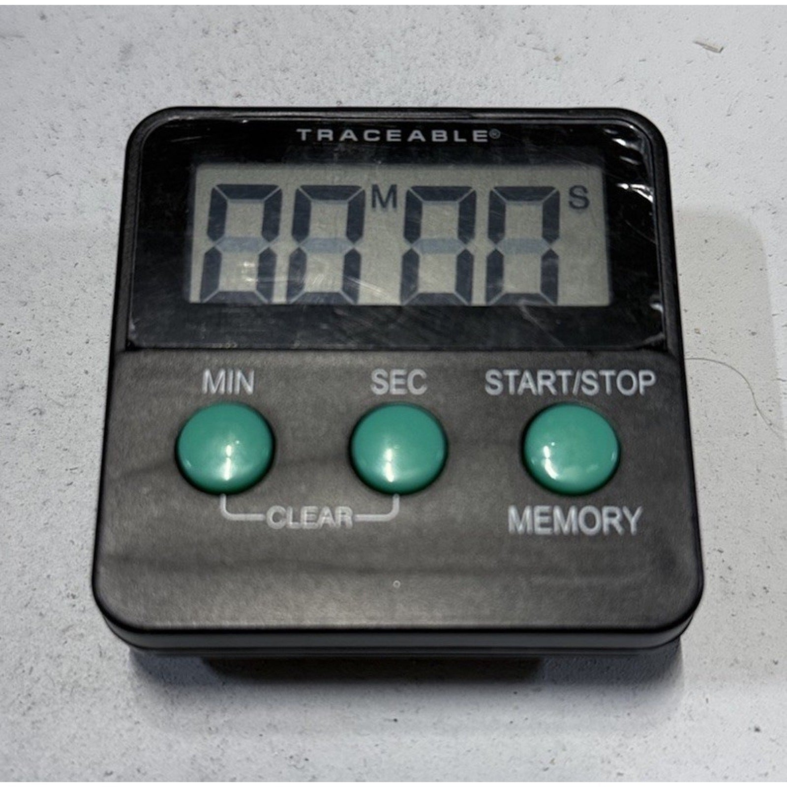 TRACEABLE Jumbo Timer, 1 In, LCD