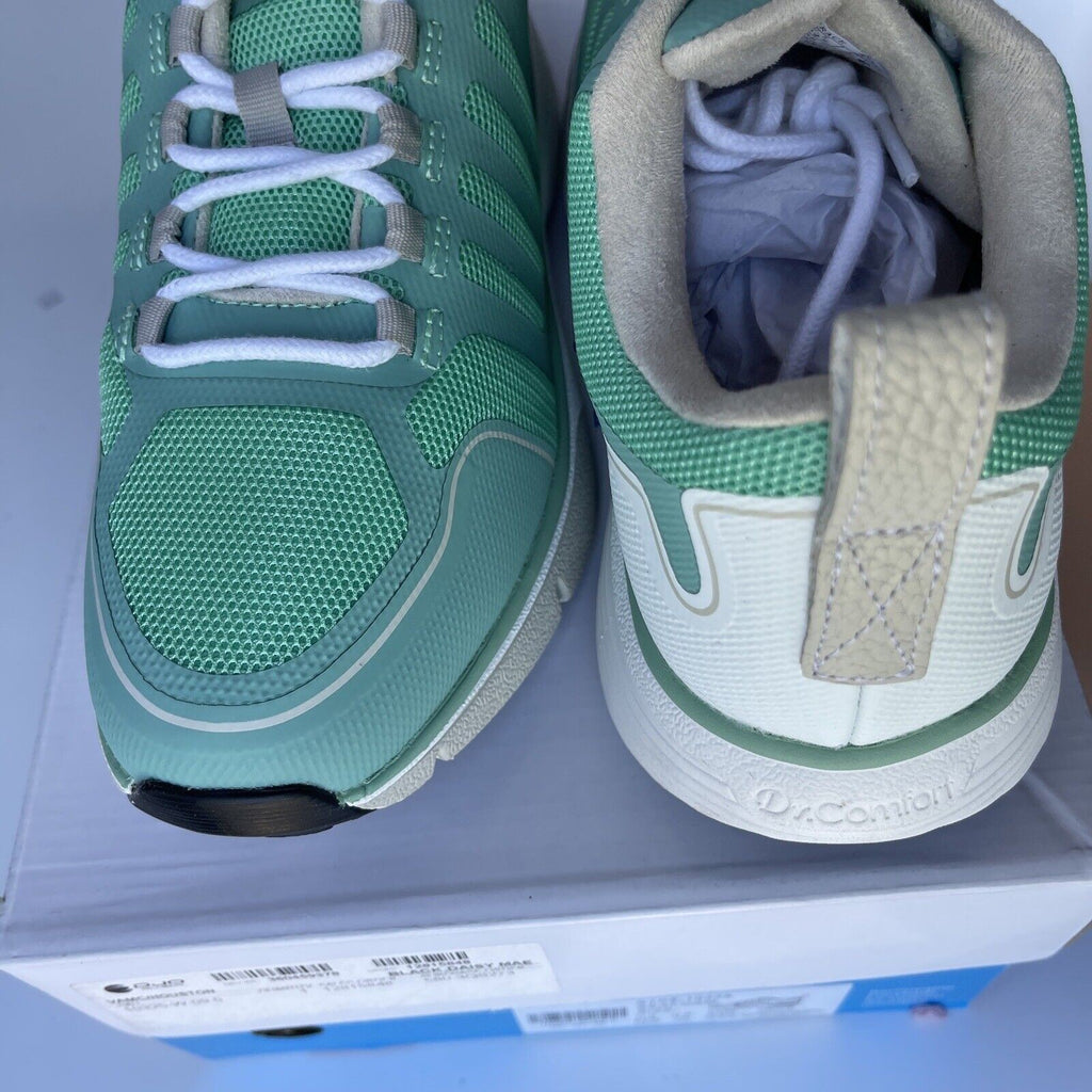 Dr Comfort Grace Green White Therapeutic Diabetic Orthopedic Women's Shoes 9.5 W