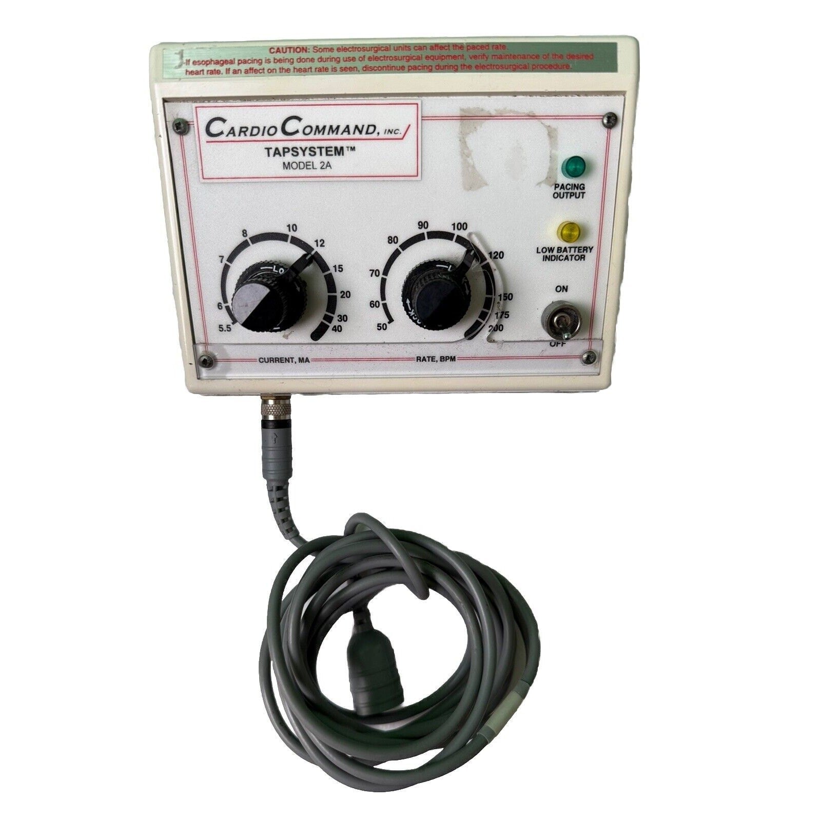 CARDIO COMMAND Model 2A TAPSYSTEM With Cable