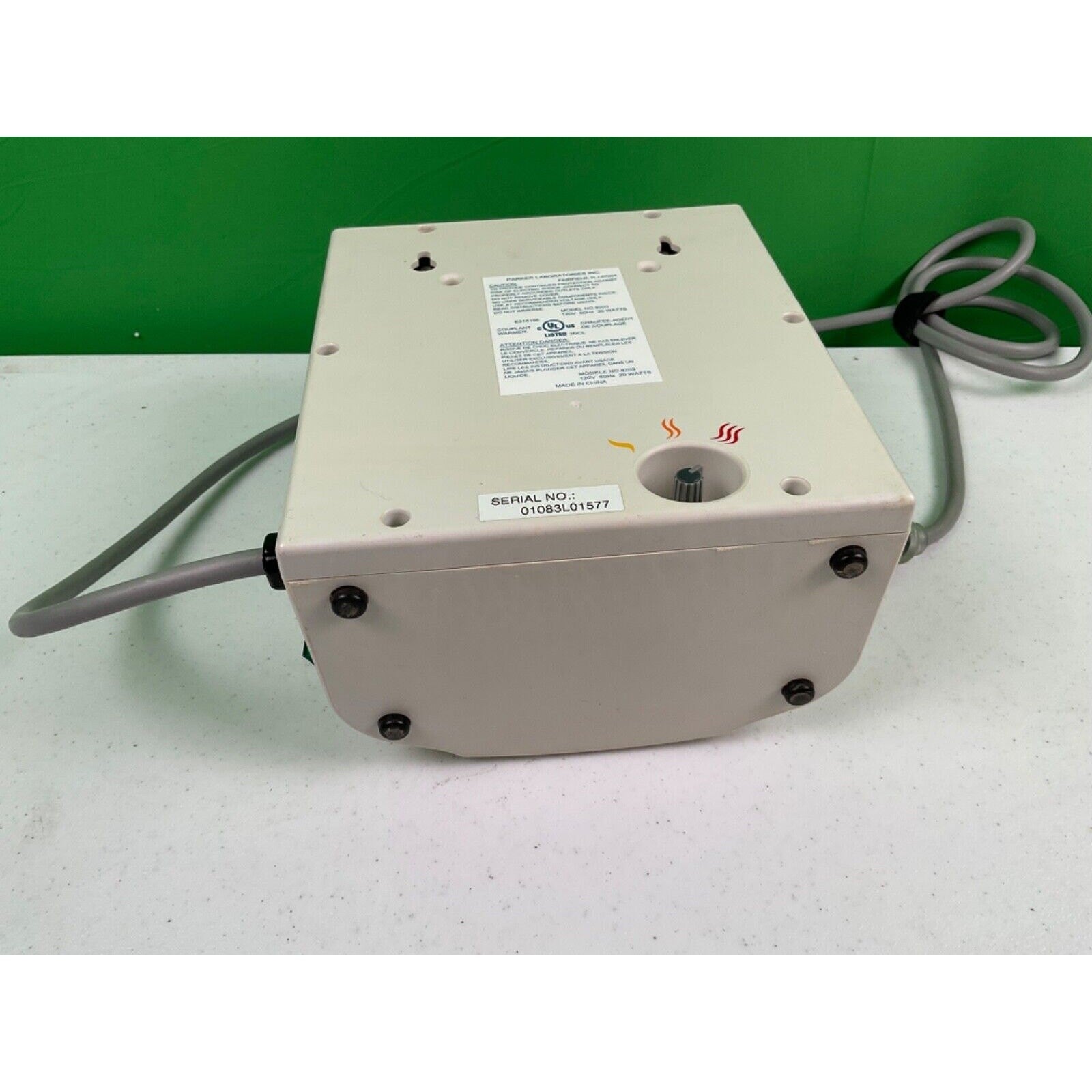 Parker Thermasonic Gel warmer. TESTED