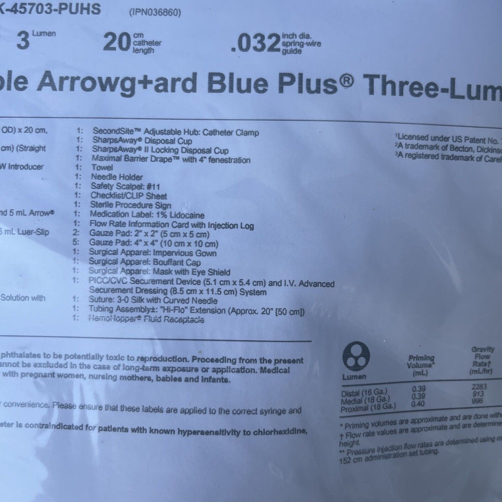 Arrow ASK-45703-PUHS Pressure Injectable Arrowg +ard Blue Plus NEW!