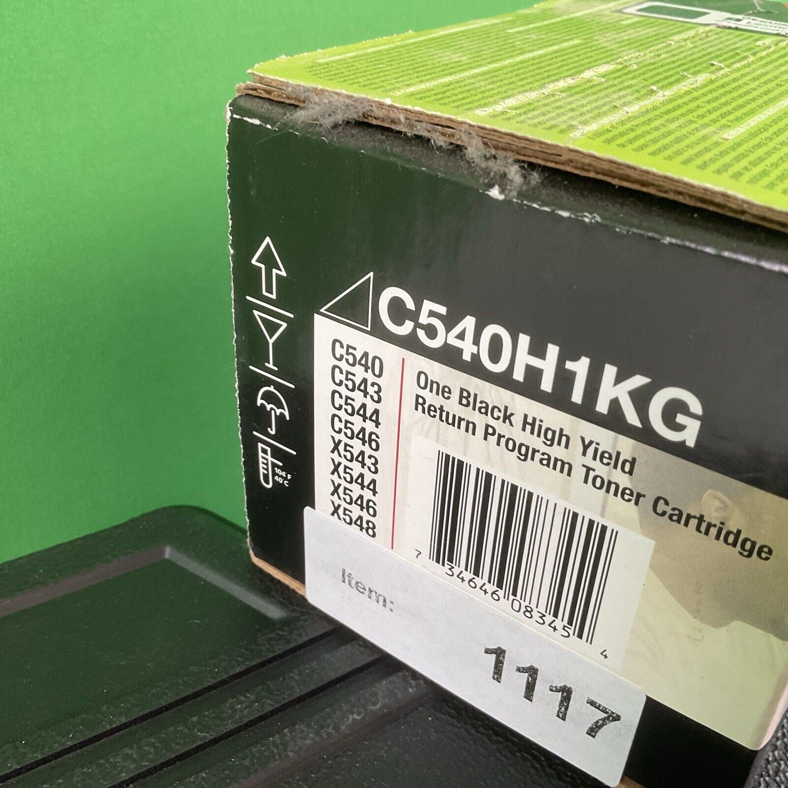 Genuine Lexmark C540H1KG One Black High Yield R.P Toner Cartridge New #1117