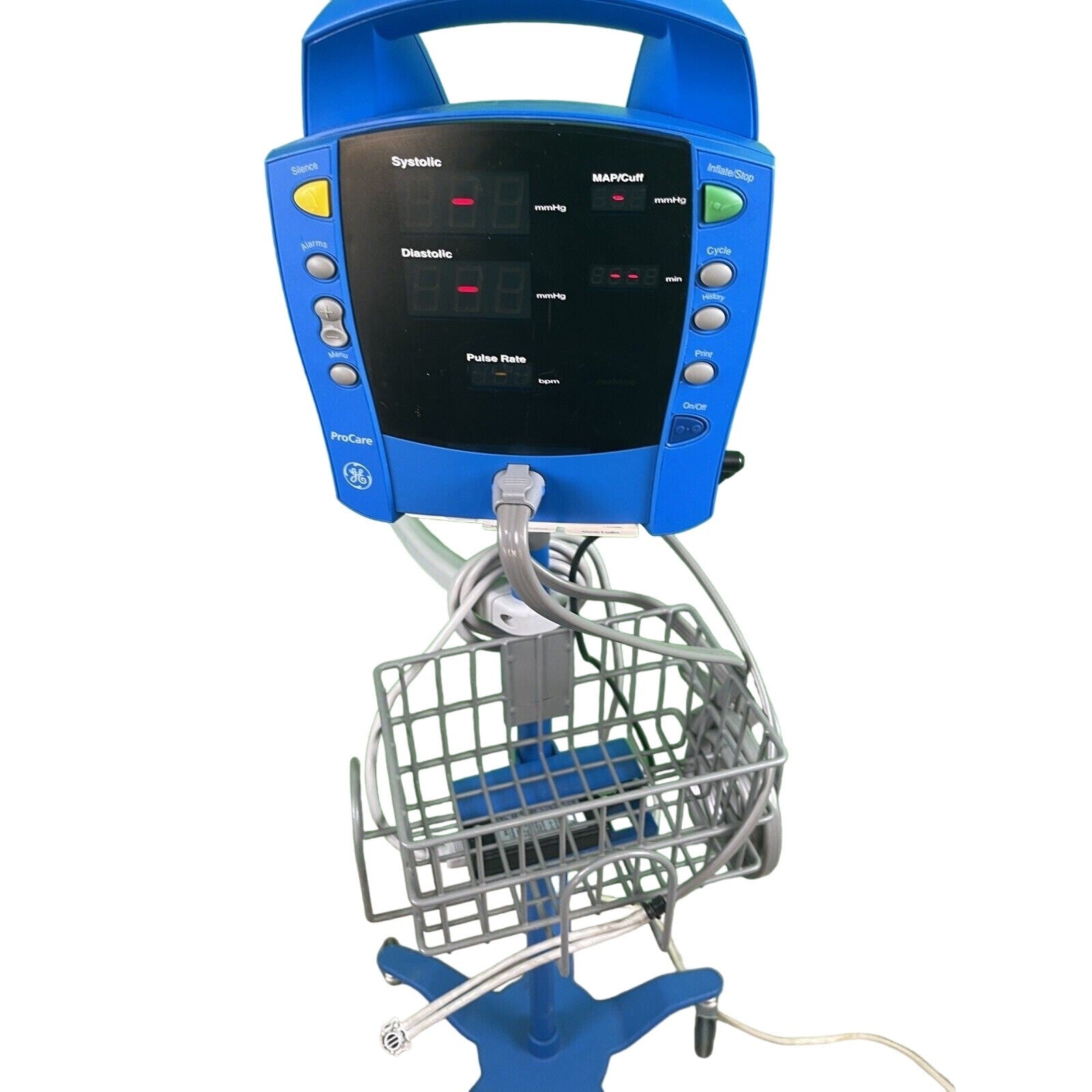 GE DINAMAP DOC 100x VITAL SIGNS PATIENT MONITOR / ProCare With A Cart