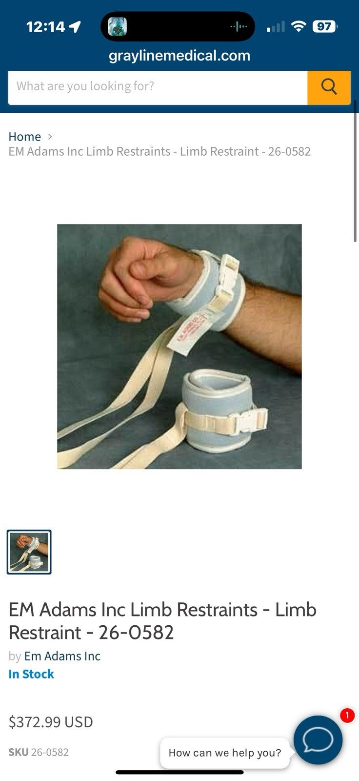 E.M. Adams Company LIMB HOLDER 26-0582. FOUR PACK