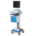 REFURBISHED Capsa Solutions 1781745 Rubbermaid W/NEW Battery AC Medication Cart