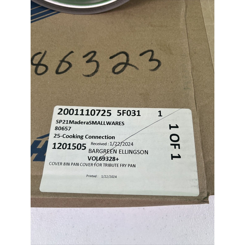 Vollrath 69328 8" Domed Cover w Torogard handle. Fit 69280 & 77744