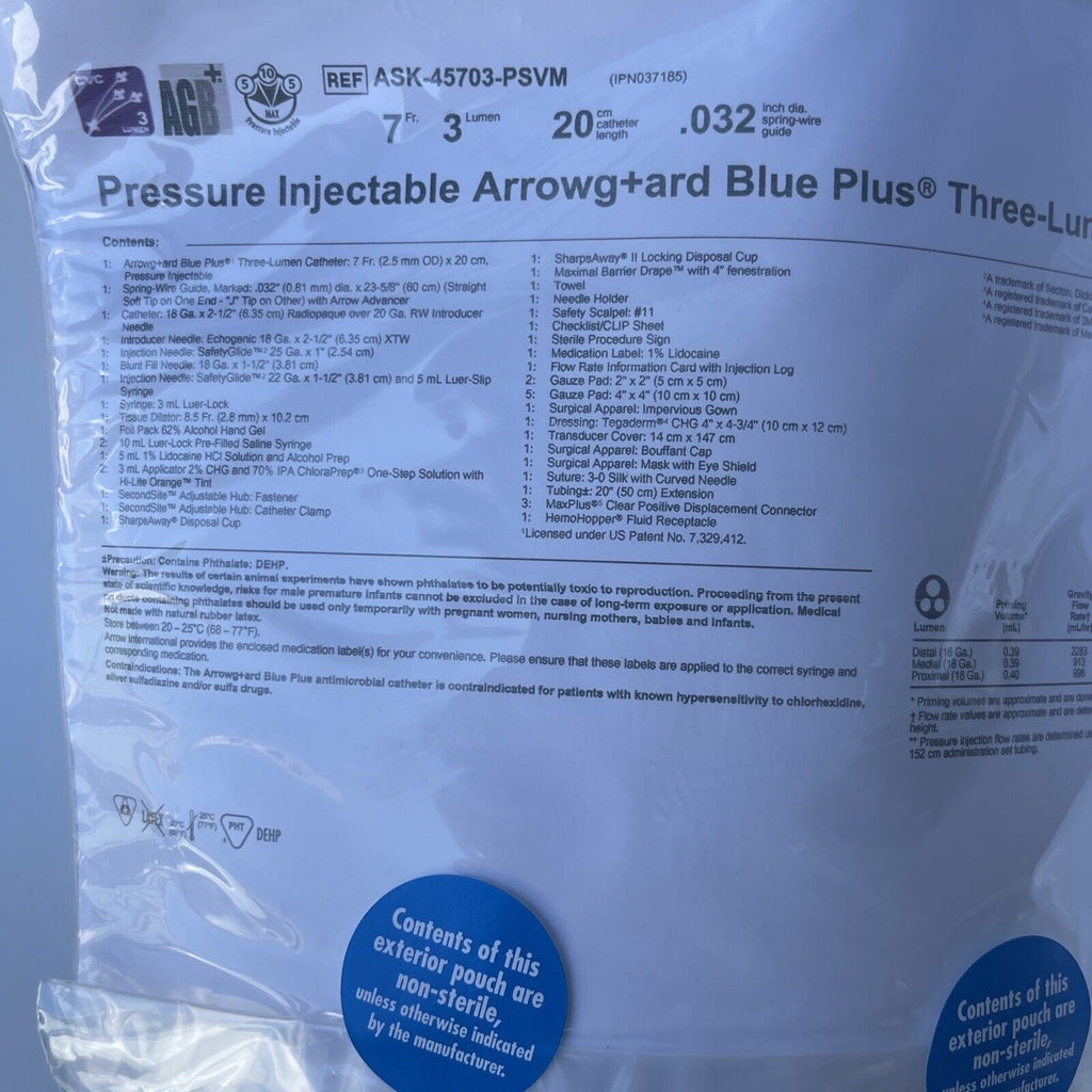 Arrow ASK-45703-PSVM Pressure Injectable Arrowg +ard Blue Plus NEW!