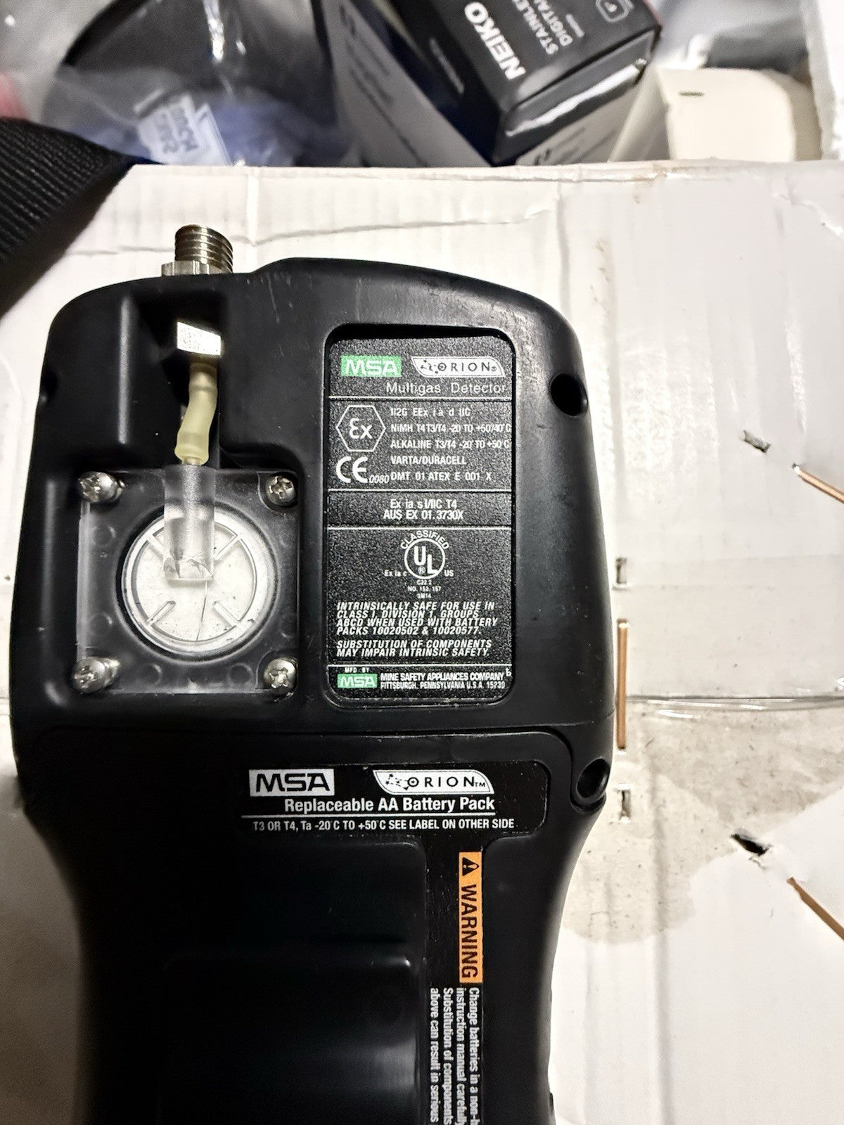 MSA 10048299 Orion Multigas Leak Detector, AA Battery Pack, Armor Case, Box