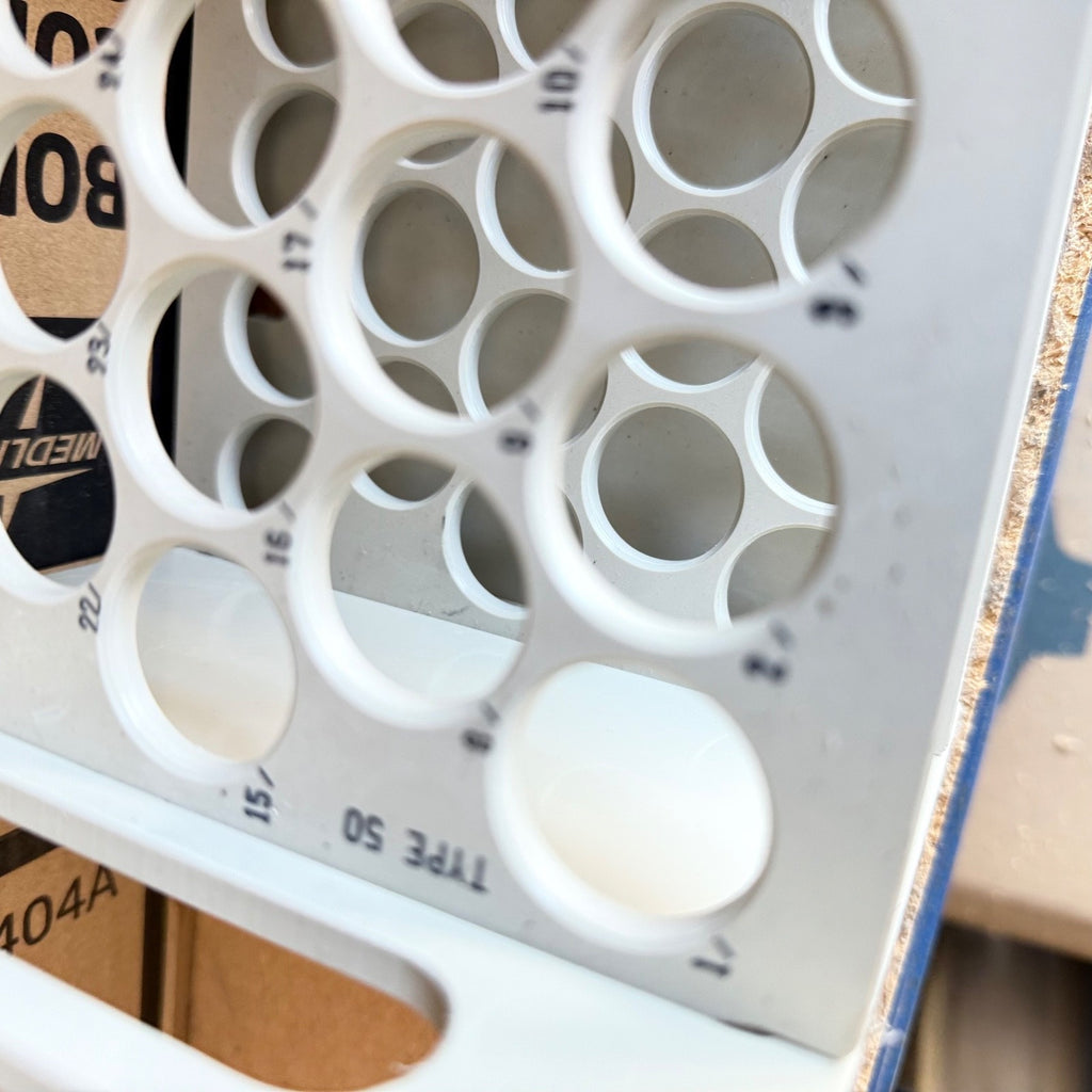 Varia Bel-Art Scienceware Type 50 Heavy Duty 13-16mm Test Tube Rack, NUMBERED!!