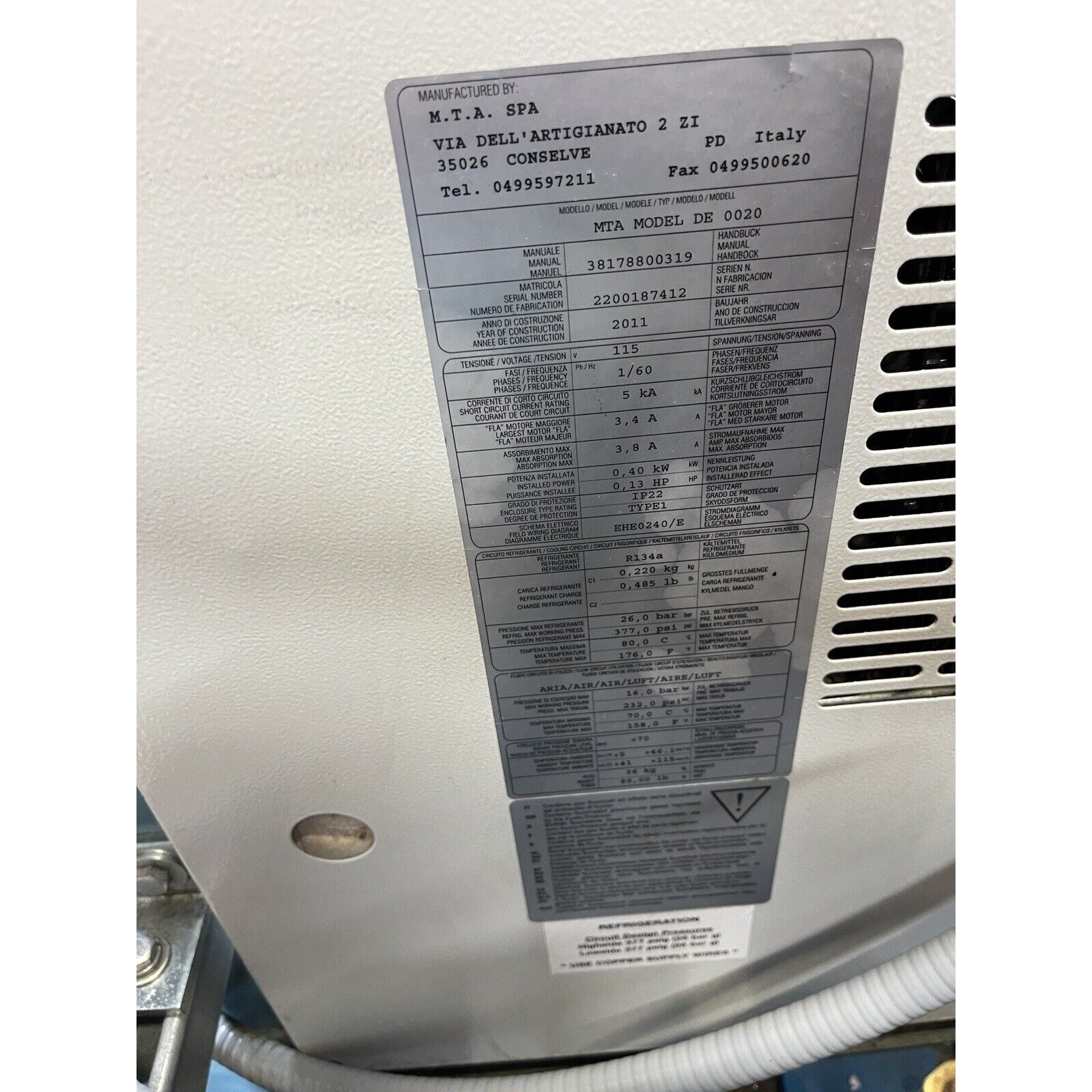 Potter NITROGEN GENERATOR MODEL NGP1150-4B w/ dryer & compressor
