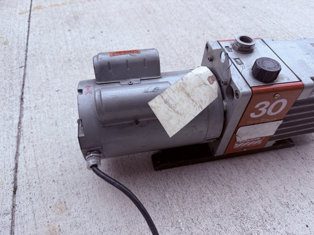 Edwards E2M30 Dual Stage Rotary Vane Vacuum Pump Tested and Working