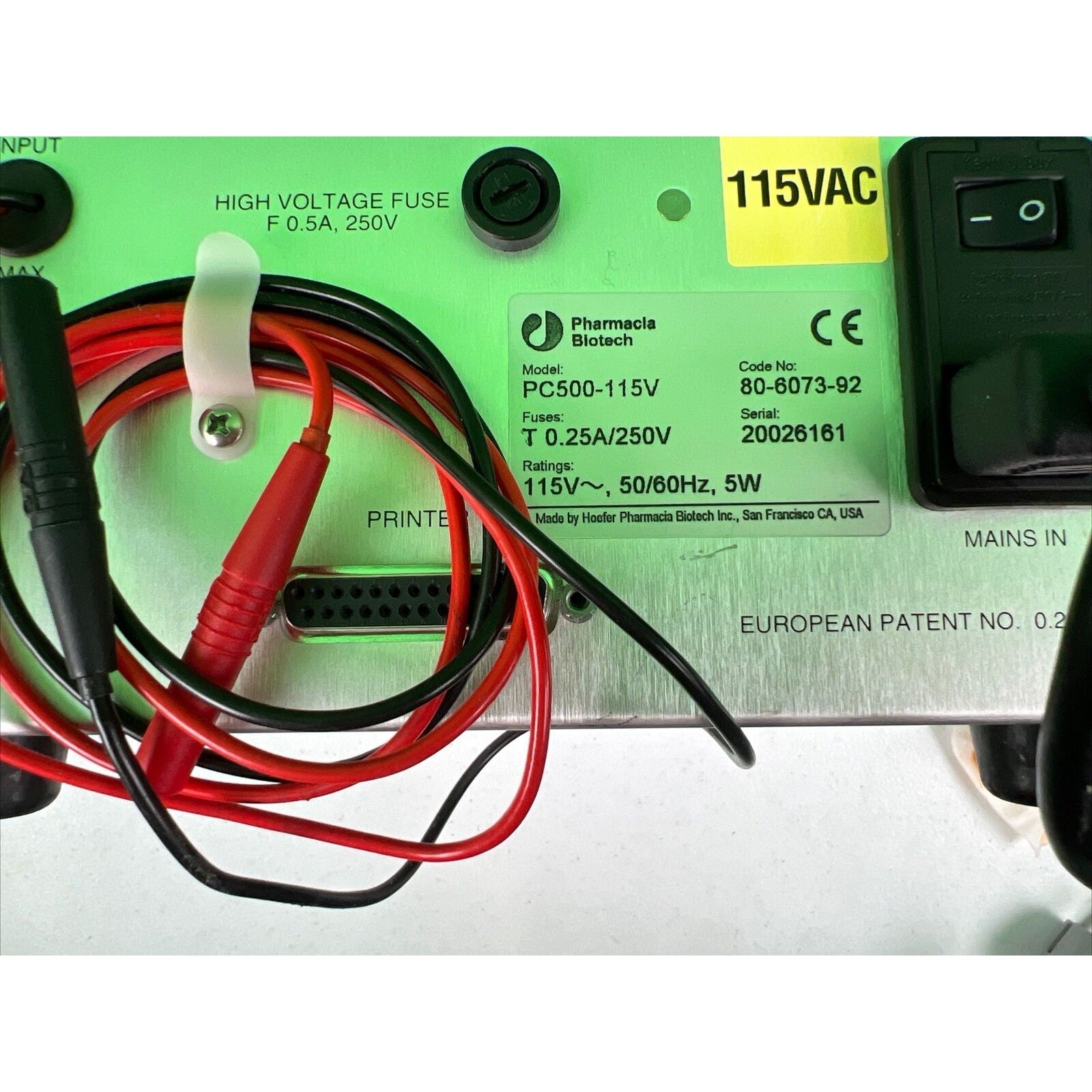 Hoefer PC500 Switchback Pulse Controller Lab