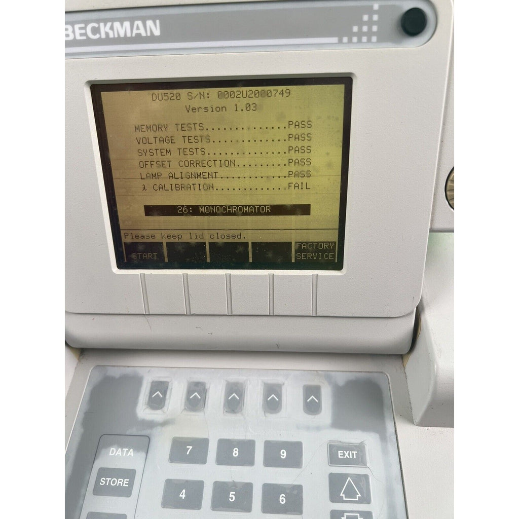 Beckman Instruments General Purpose UV/Vis Spectrophotometer DU-520