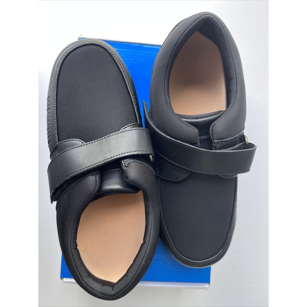 MT. EMEY Men's Bunion Edema Diabetic Shoes 728-E Black Size 10 4E (A111)
