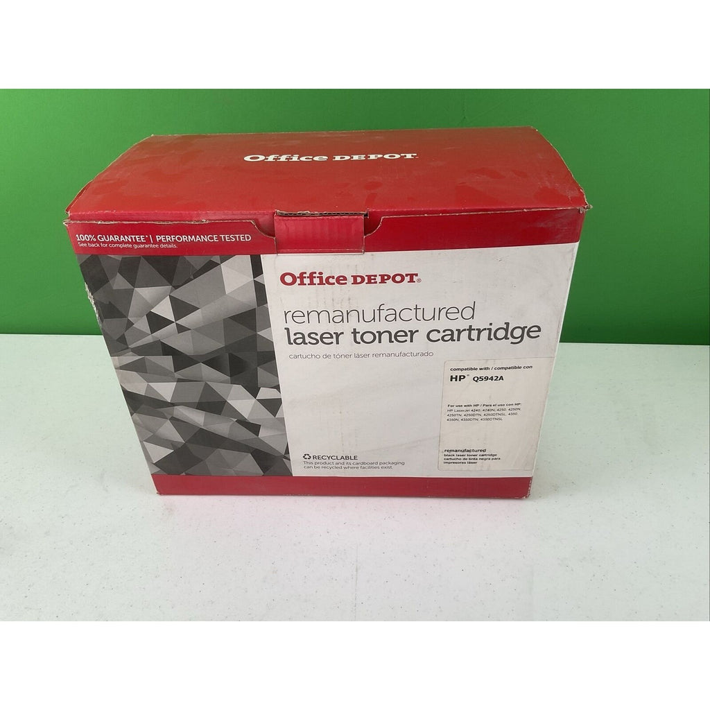 Office Depot Brand Q5942A Black Toner Cartridge NEW, 1039