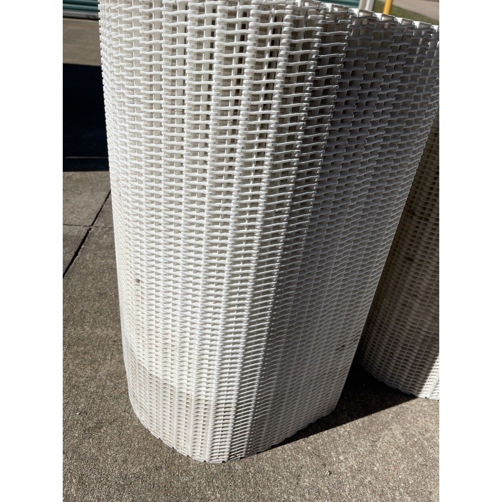 Multiple Conveyor Belts, x 24 in, Incline, Herringbone Pattern. With Pins
