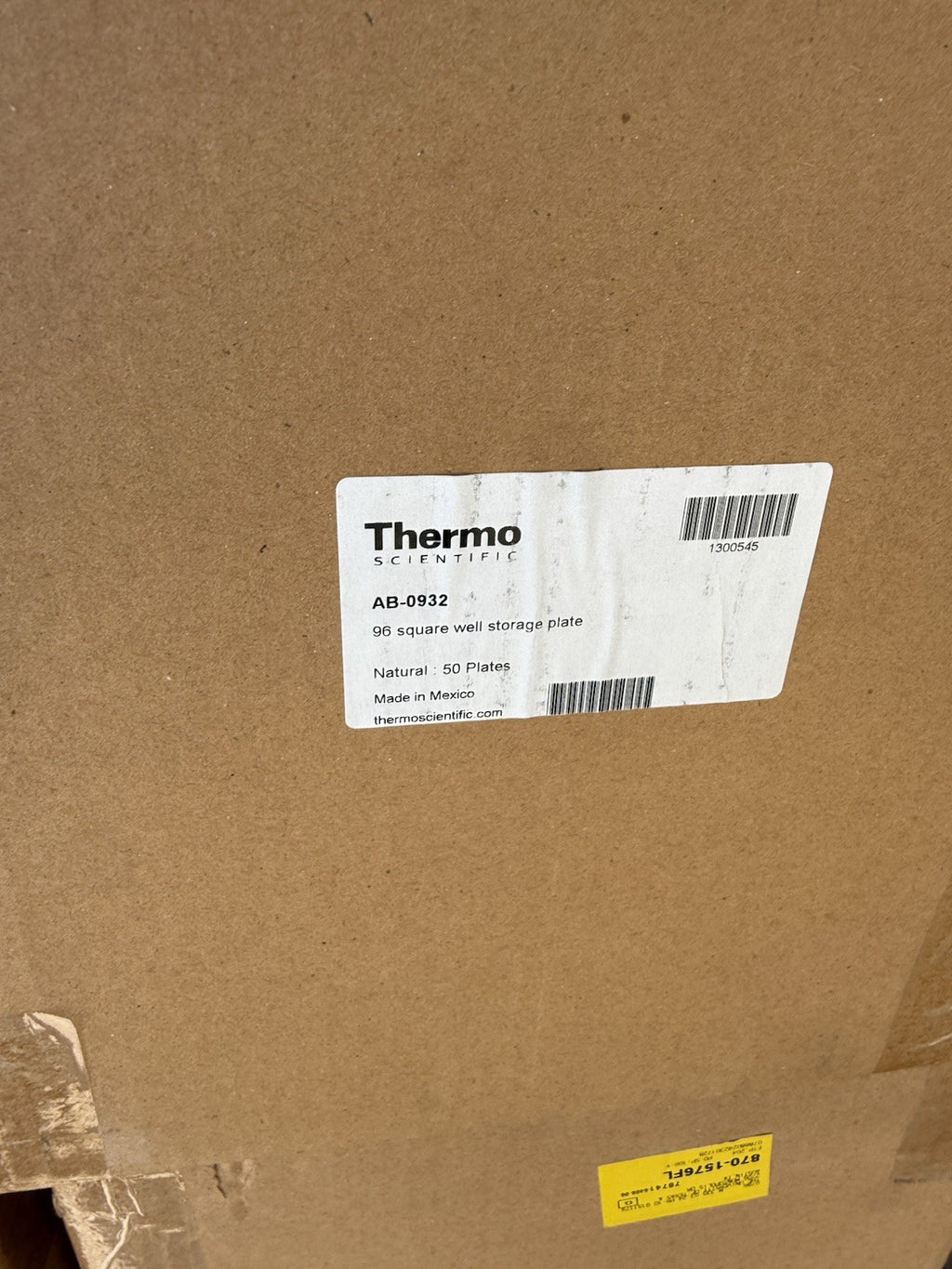 Thermo Scientific AB-0932 Storage Plates 96 Well 2.2 ml Sealed ( Case of 50 )