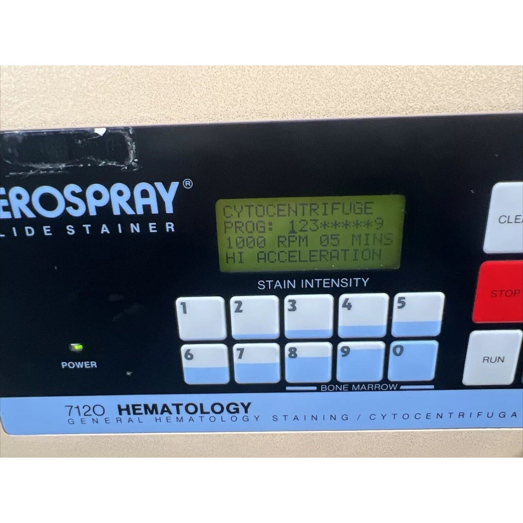 WESCOR Aerospray 7120 General Hematology Slide Stainer Cytocentrifugation
