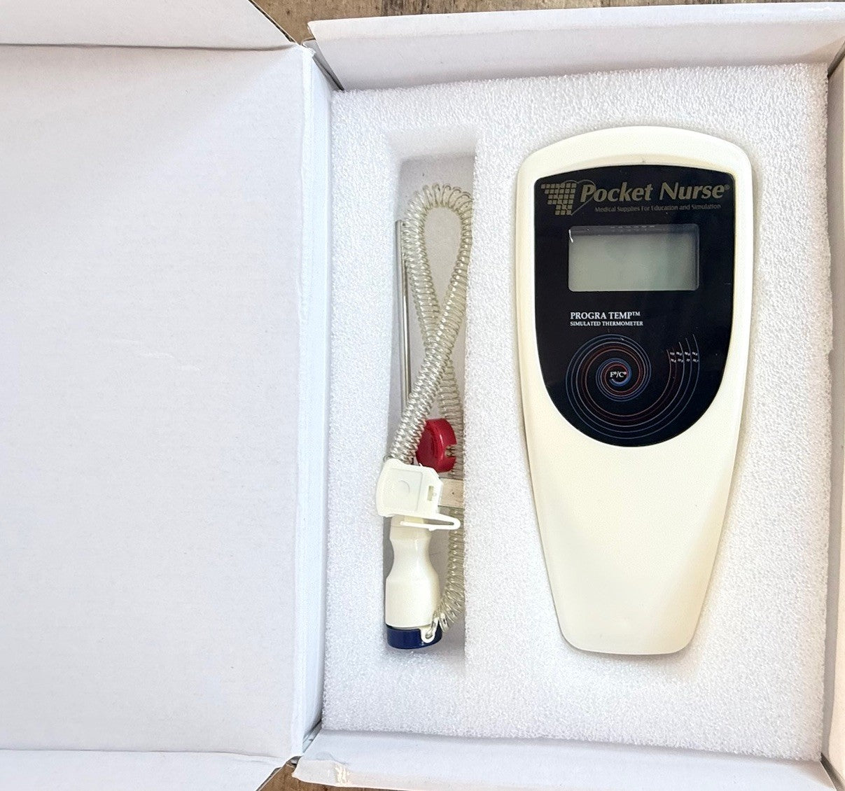 Pocket Nurse Progra-Temp Simulated Thermometer Education Simulation.  New