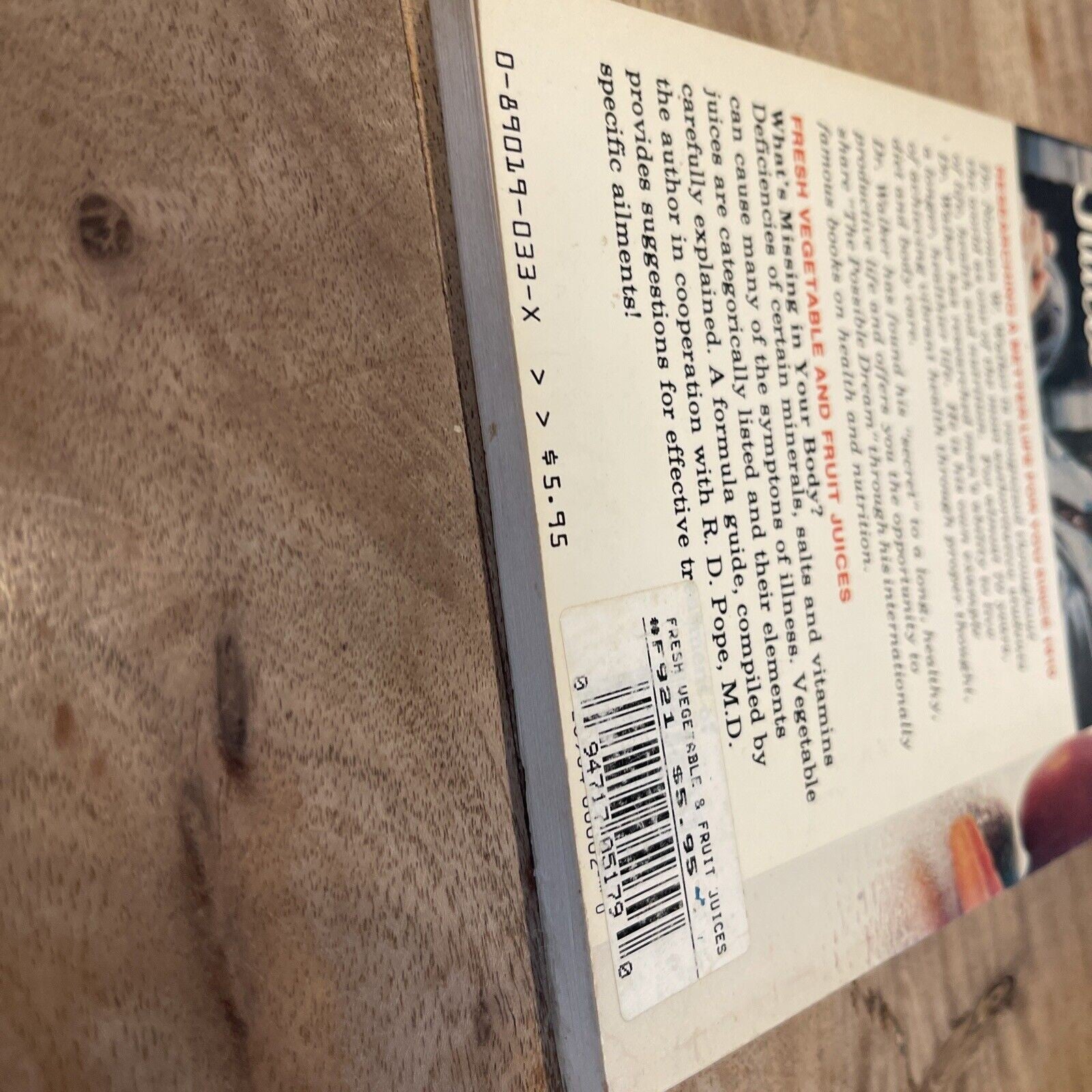 Fresh Vegetable and Fruit Juices by Norman Walker (1995, Trade Paperback,...