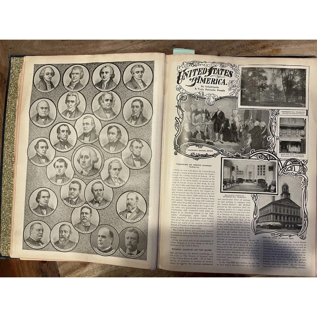 MONARCH STANDARD ATLAS of the Commercial, Geographical & Historical World 1906