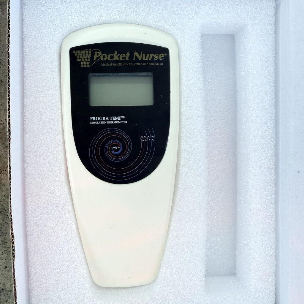 Pocket Nurse Progra-Temp Simulated Thermometer Education Simulation.  NO THERMOM