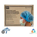 Medline 1000 Case of 24" Blue Bouffant Cap Non Woven Disposable Hairnet CRI1404A