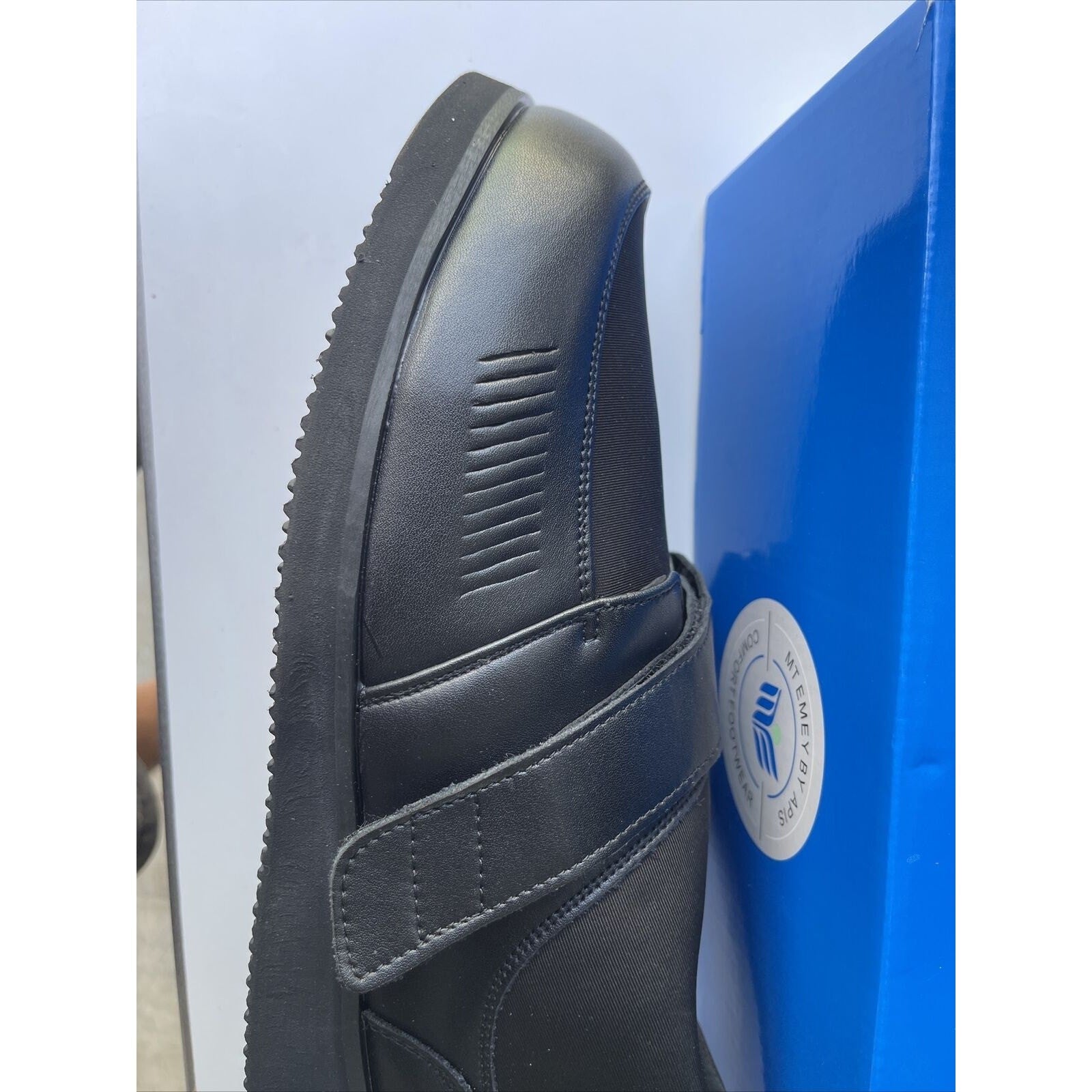 MT. EMEY Men's Bunion Edema Diabetic Shoes 728-E Black Size 12 4E/5E (Q34497)
